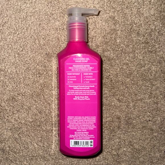 New Bath & Body Works Strawberry Soda Hand Soap Set of 3 - Picture 3 of 3